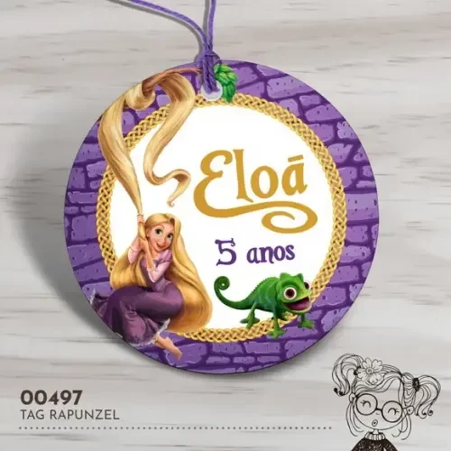 Tag Redonda Rapunzel - 00497