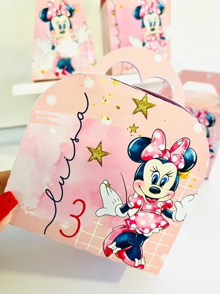 Kit 30 Lembrancinhas Minnie Rosa