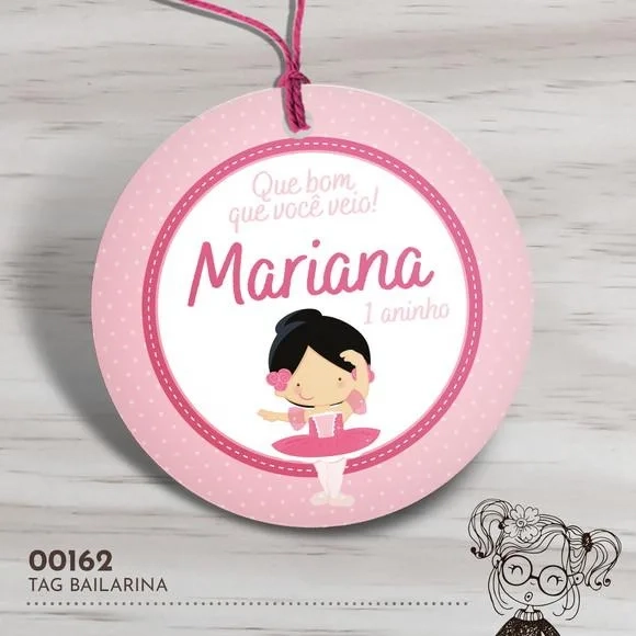 Tag Redonda Bailarina - 00162