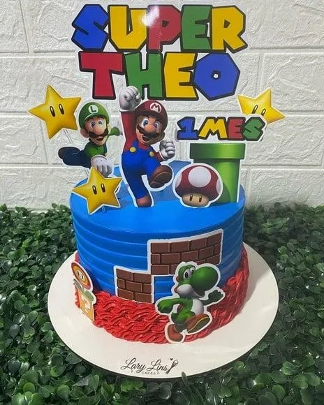 Topo de Bolo Super Mario Bros