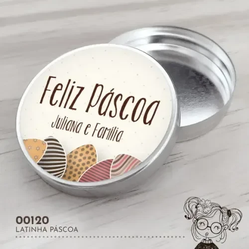 Latinha Adesivada Páscoa - 00120