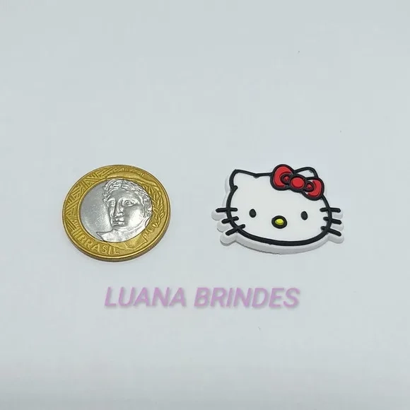 Apliques Emborrachados - Hello Kitty - pct. c/8 unid.