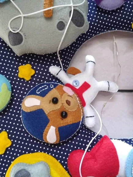 Enfeite Maternidade Astronauta Feltro