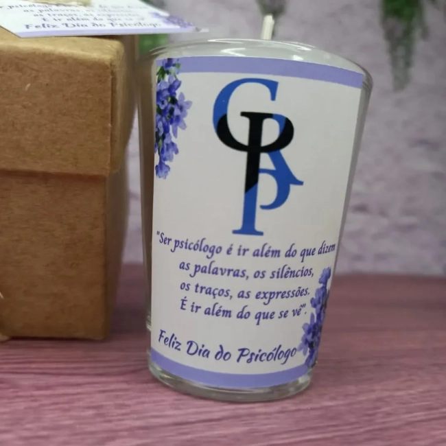 10 Vela Aromática no Copo Lembrancinha Personalizada Corporativo, Formatura, Batizado, 15 Anos, Casamento e etc. Fazemos Qualquer Tema