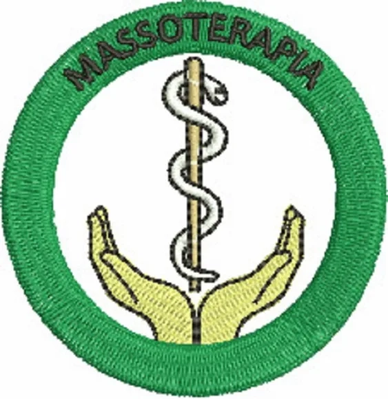 Matriz de Bordado Símbolo Massoterapia