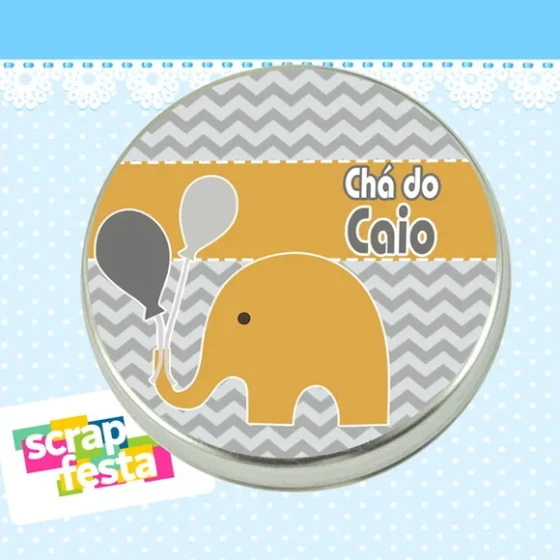 Lembrancinhas de Chá de Bebê Latinhas