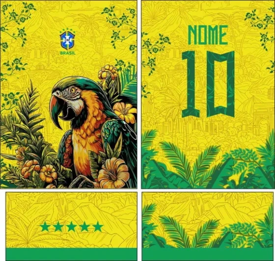 Arte Vetor Camisa Interclasse Arara Mod-823