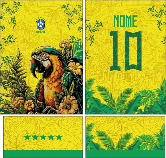 Arte Vetor Camisa Interclasse Arara Mod-823