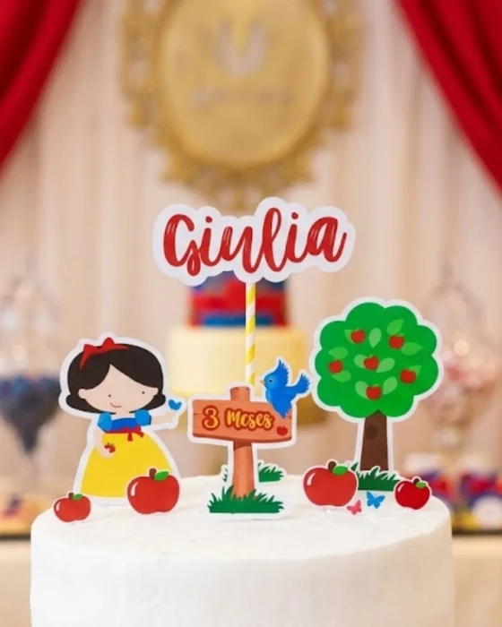 Arquvo de Corte Topo de Bolo Branca de Neve