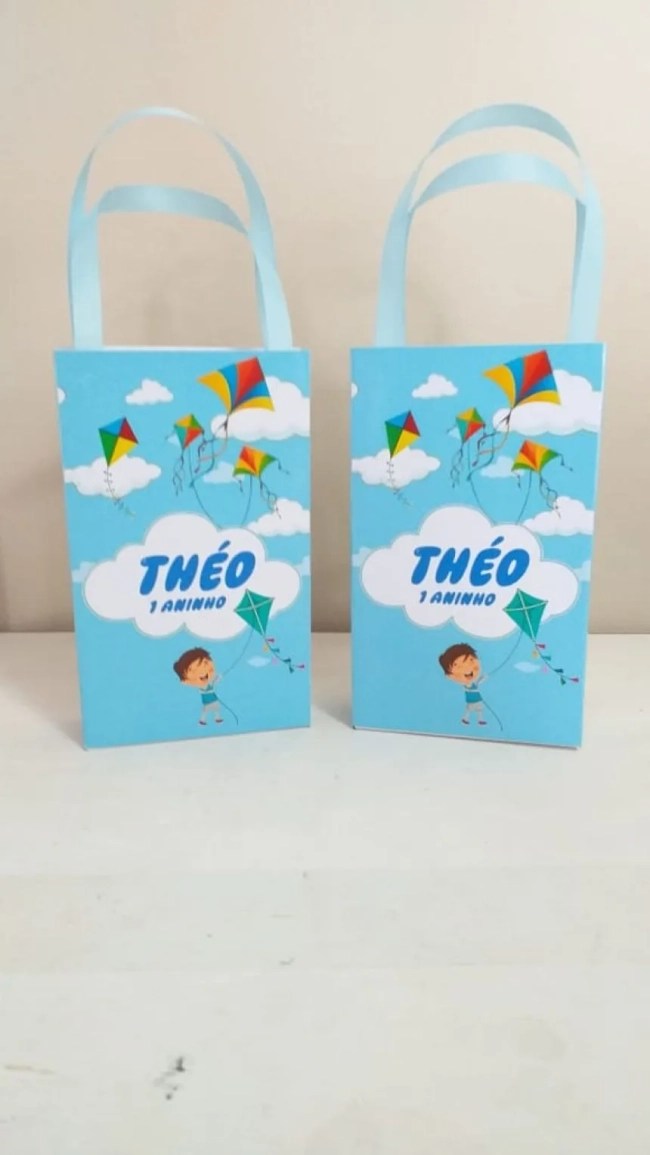 Sacolinhas Personalizadas Pipa para Lembrancinhas