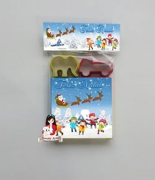 Massinha na Lapela com Forminhas Natal