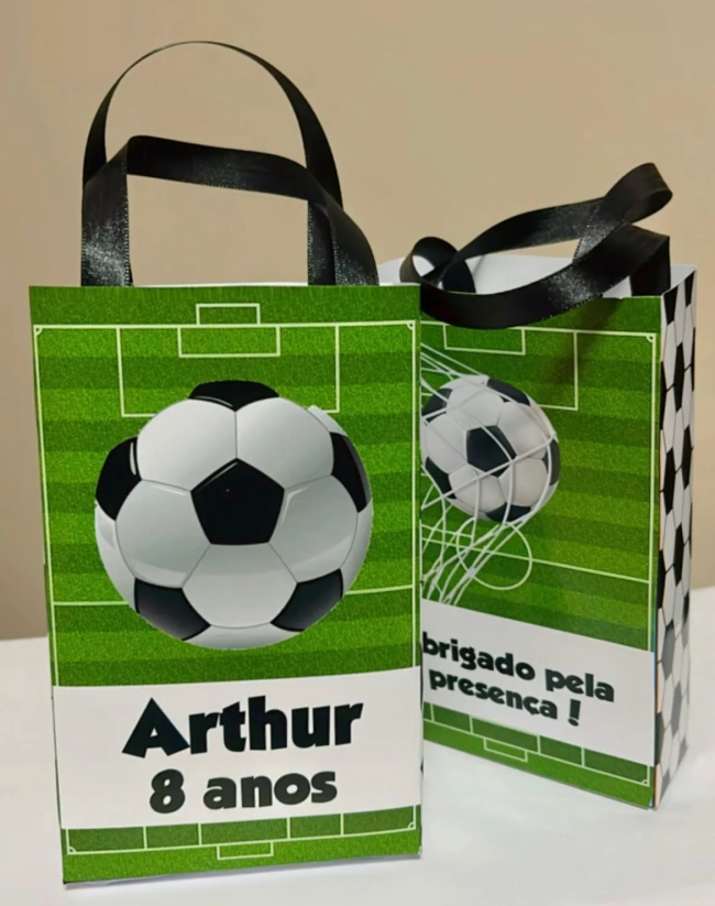Sacolinhas Personalizada Futebol Lembrancinhas Para Aniversário