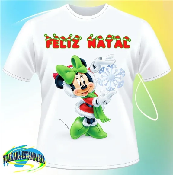 Camiseta Feliz Natal Minnie 2