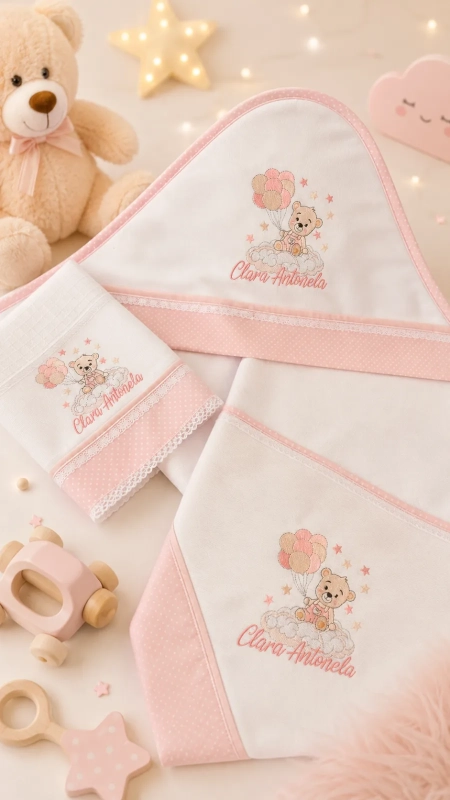 Toalha com capuz personalizada
