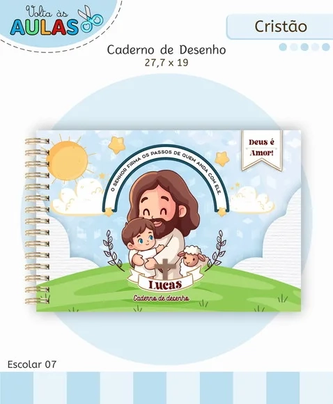 Caderno de Desenho- Qualquer Tema