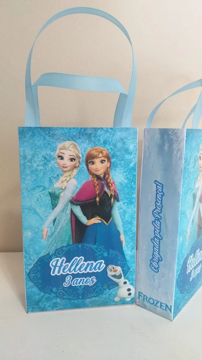 Sacolinhas Personalizadas Frozen para Lembrancinhas