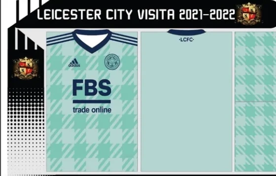 Vetor Da Camisa Leicester City Visita 2021-2022