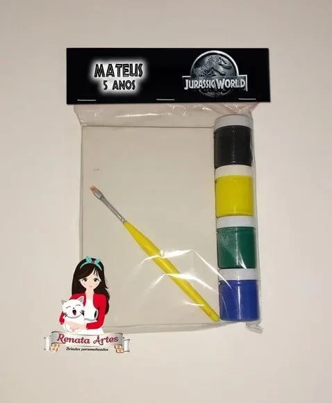 Kit Pintura Personalizado Dinossauros Jurassic World