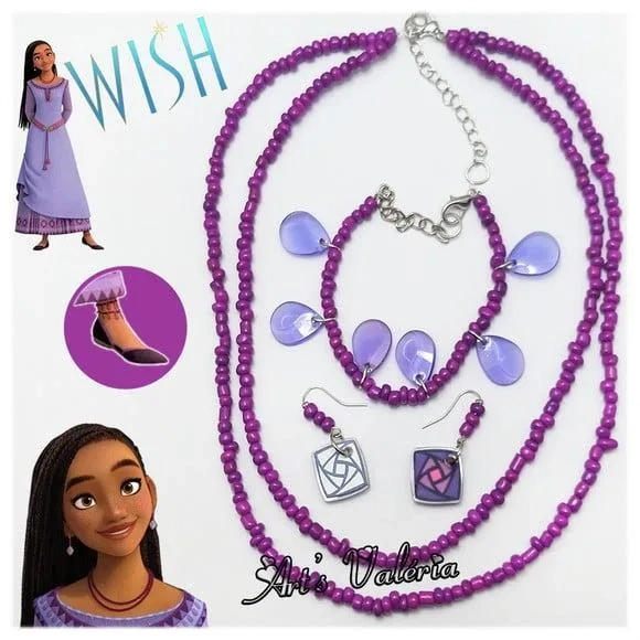 Kit Colar, Tornozeleira e Brincos da Asha de Wish