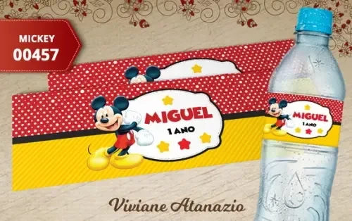 Rótulo Água Mickey - 00457