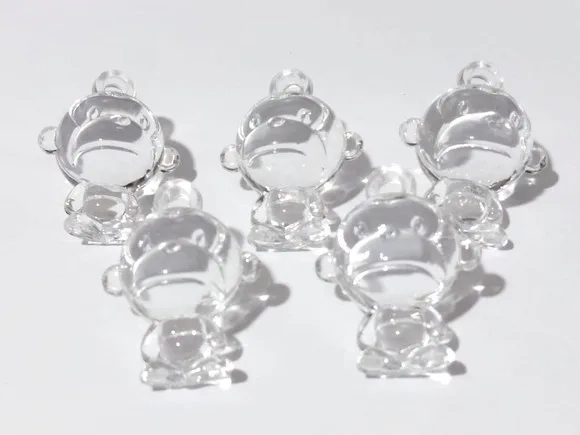 Pingente Macaco de Acrílico 3,8cm Pacote com 10 Unidades