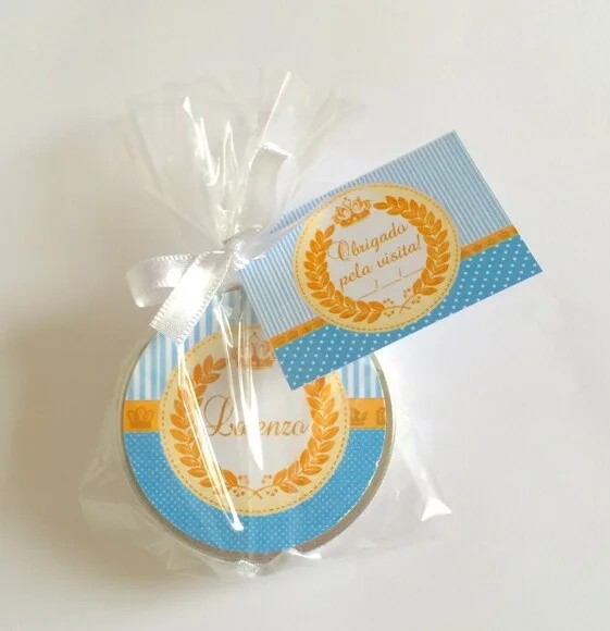 Lembrancinha Latinhas Mint to be Príncipe Azul