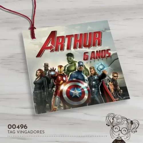Tag Quadrada os Vingadores - 00496