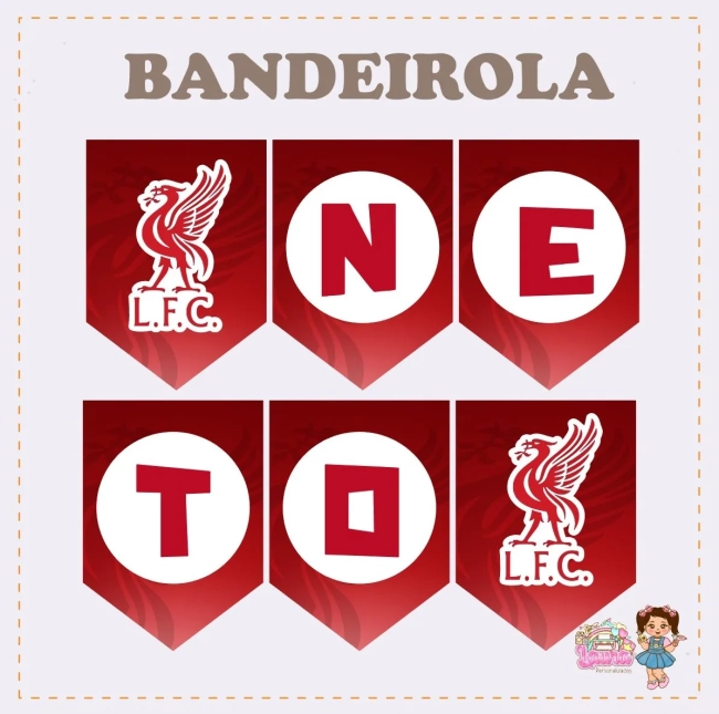 Kit Festa Só Um Bolinho LIVERPOOL - Decoração de Festa