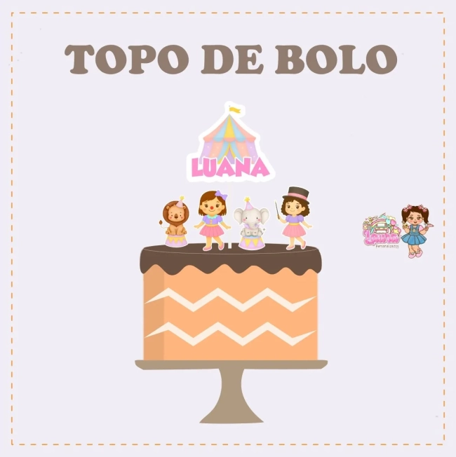 Kit Festa Só Um Bolinho CIRCO ENCANTADO - Decoração de Festa
