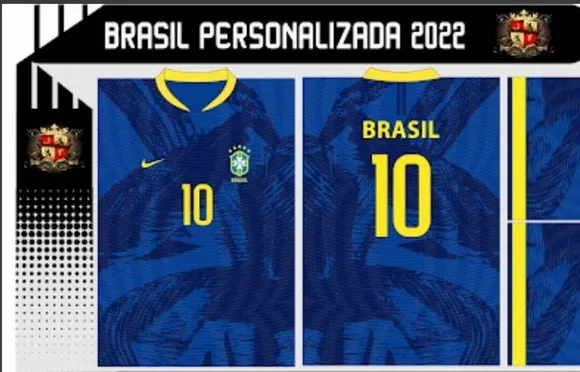 Vetor Camisa Do Brasil Personalizada 2022/2023