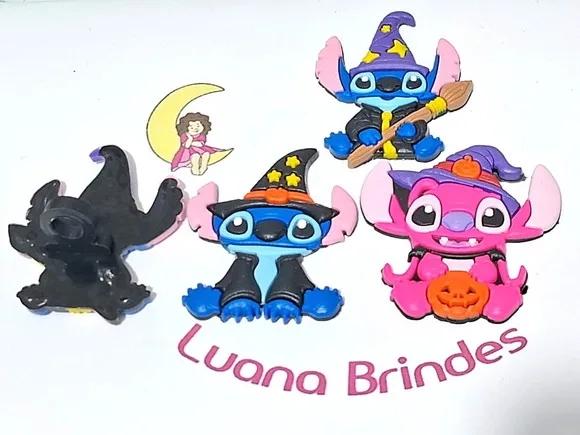 Ponteira P/lápis Stitch Halloween Pacote com 6 Unidades