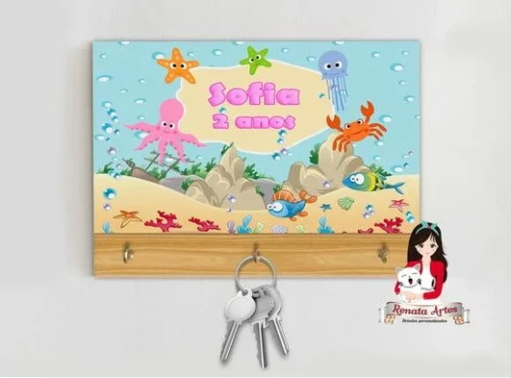 Porta Chaves Personalizado Fudo do Mar