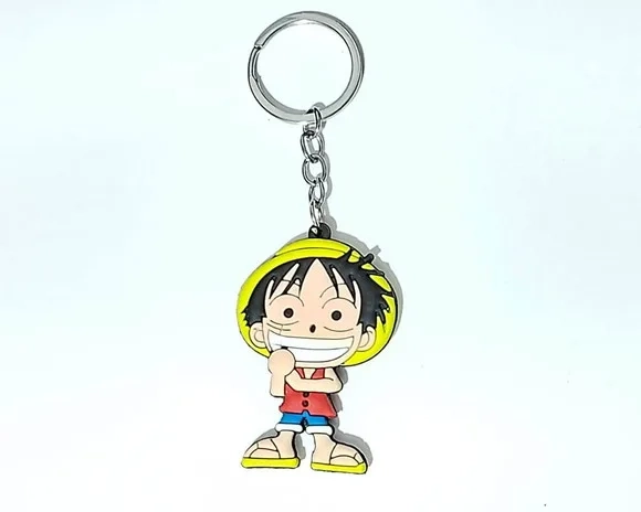 Chaveiro Monkey D. Luffy Frente e Verso Emborrachado 1 Peça