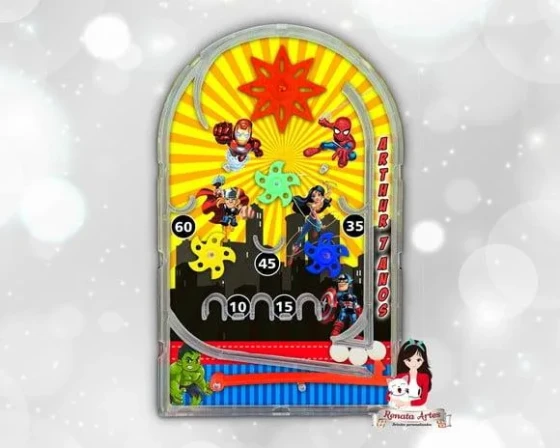 Pinball Fliperama Heróis Baby