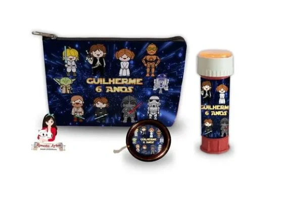 Necessaire com Ioiô e Bolhas de Sabão Star Wars