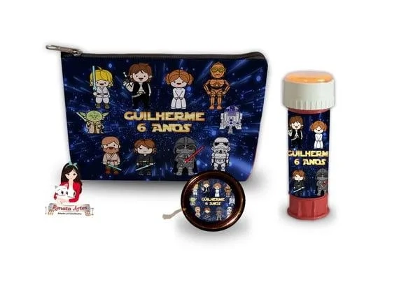 Necessaire com Ioiô e Bolhas de Sabão Star Wars