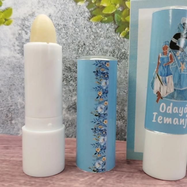 21 Lembrancinhas Personalizada Hidratante Labial Manteiga de Cacau Iemanjá, Yemanjá Qualquer tema