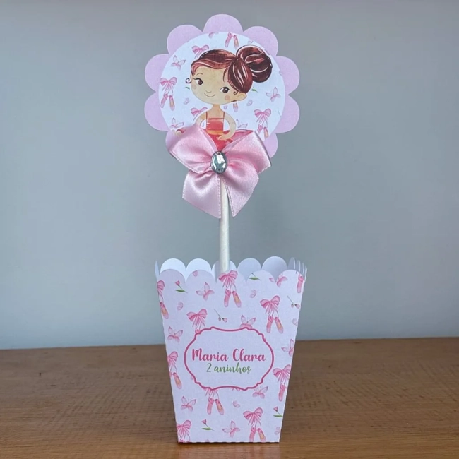 PEGUE E MONTE - Centro de Mesa BAILARINA - Decoração de Festa | Lembrancinhas | Aniversário | Personalizados