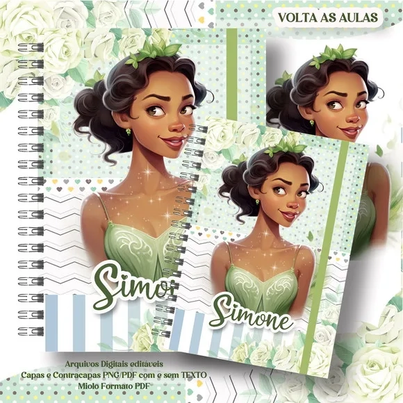 Caderno ou Agenda Personalizada Anastacia