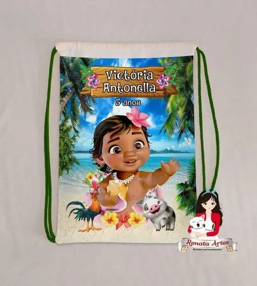 Mochilinha Personalizada Moana Baby