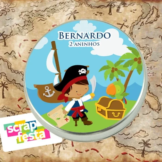 Latinhas Personalizadas Festa Pirata