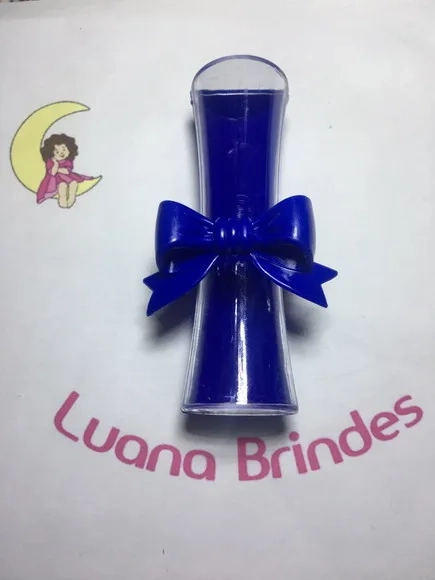 Canudo de Acrílico Azul P/formatura Pct C/3 Unidades