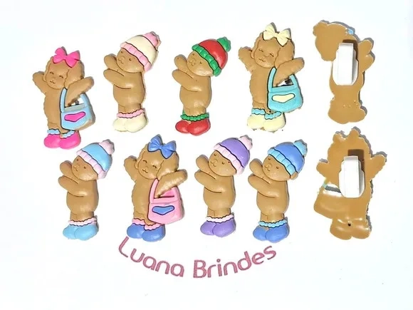 Aplique P/tênis Bobbie Goods 3cm Pacote com 8 Unidades