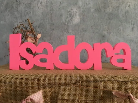 Letras Decorativas - nome em MDF Linha CH