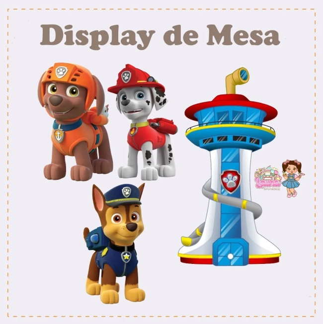 Kit Festa Só Um Bolinho PATRULHA CANINA - Decoração de Festa