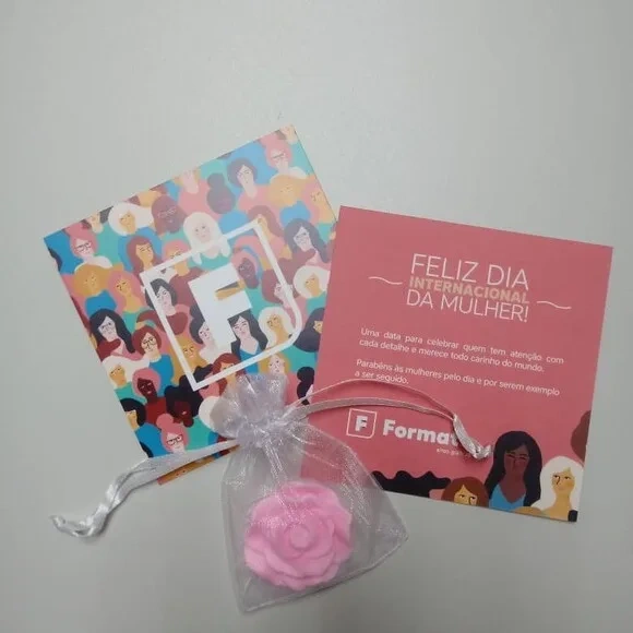 Brinde Corporativo Dia da Mulher Sabonete c/ Card