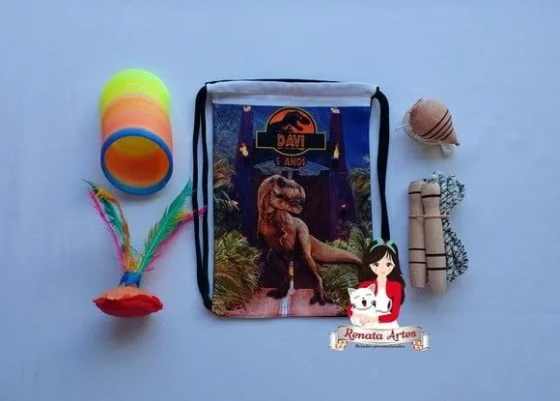 Mochila Boa Infância Tema Jurassik Park