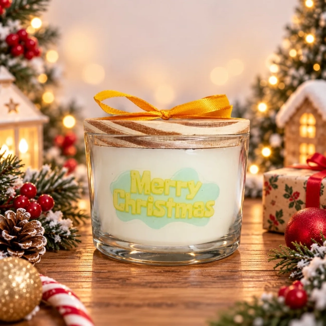 Vela Aromática no Copo Personalizada Natal Bob Esponja - Trabalhamos com outros temas - Informar  tema no chat