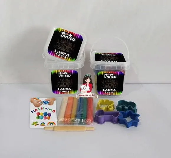 Kit Massinha no Baldinho Personalizado Now United