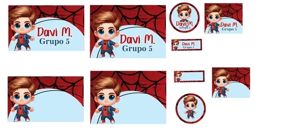 60 Etiquetas Escolares Personalizadas Prova D